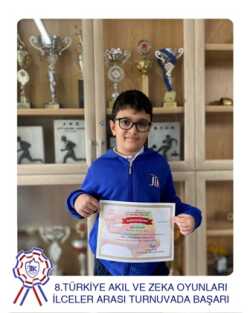 8.Türkiye Akıl Ve Zeka Oyunları İlçeler Arası Turnuvada Başarı