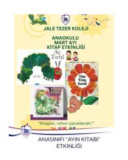 Anasınıfı " Ayın Kitabı " Etkinliği