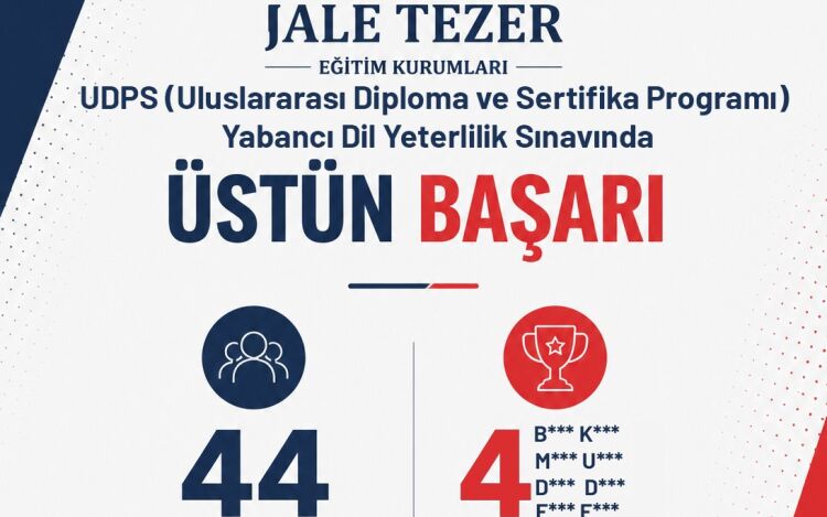 UDPS Yabancı Dil Yeterlilik Sınavında Büyük Başarı