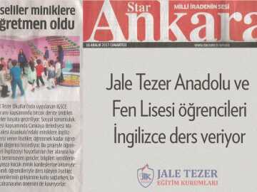 Jale Tezer Anadolu ve Fen Lisesi Öğrencileri İngilizce Ders Veriyor