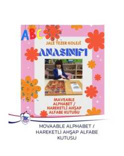 Movaable Alphabet / Hareketli Ahşap Alfabe Kutusu