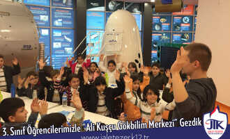 Montessori Dersi Kapsamında 3. Sınıf Öğrencilerimizle "Ali Kuşçu Gökbilim Merkezi" Gezimiz