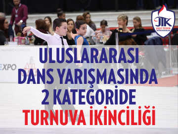 Uluslararası Dans Sporu Yarışmasında 2 Kategoride Turnuva İkinciliği