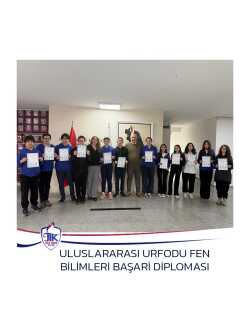 Uluslararası Urfodu Fen Bilimleri Başarı Diploması