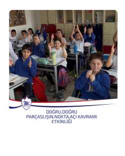 Doğru, Doğru Parçası, Işın, Nokta, Açı Kavramı Etkinliği