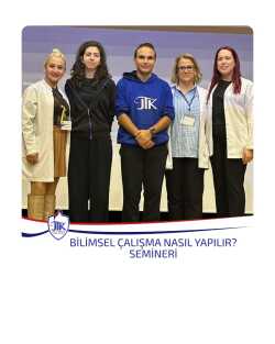 Bilimsel Çalışma Nasıl Yapılır? Semineri