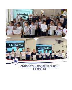 Ankara'nın Başkent Oluşu Etkinliği