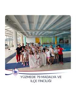 Yüzmede 79 Madalya ve İlçe 1'İnciliği